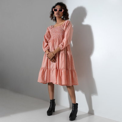 DHEU WESTERN MIDI DRESS